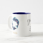 Tasse 2 Couleurs "Personalized Pisces Zodiac sign Name and traits (Devant gauche)