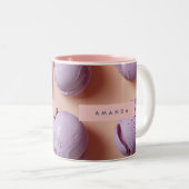 Tasse 2 Couleurs Personalized Purple Ice Cream Scoop (Devant droit)