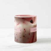 Tasse 2 Couleurs Personalized Raspberry Swirl Gelato Design (Centre)