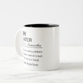 Tasse 2 Couleurs Personalized Reiki Master  Definition  (Devant gauche)