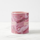 Tasse 2 Couleurs Personalized Shimmer Glossy Pink Ice (Centre)