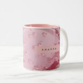 Tasse 2 Couleurs Personalized Shiny Blush Marble Effect (Devant droit)