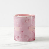 Tasse 2 Couleurs Personalized Shiny Blush Marble Effect (Centre)