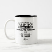 Tasse 2 Couleurs Personalized Sleep Tech (Gauche)
