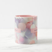 Tasse 2 Couleurs Personalized Soft Pastel Confetti Design (Centre)