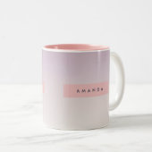 Tasse 2 Couleurs Personalized Soft Pastel Lavender Gradient (Devant droit)