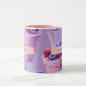 Tasse 2 Couleurs Personalized Sparkling Berry Bliss Purple Smoothie (Centre)