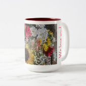 Tasse 2 Couleurs Personalized Sunflower Mosaic Cup (Devant droit)