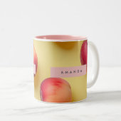Tasse 2 Couleurs Personalized Sunny Peach Bliss (Devant droit)