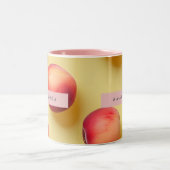Tasse 2 Couleurs Personalized Sunny Peach Bliss (Centre)