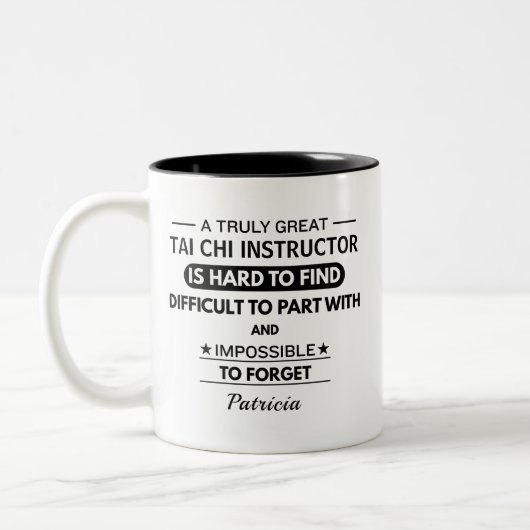 Tasse 2 Couleurs Personalized Tai Chi Instructor (Gauche)