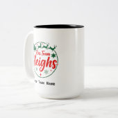 Tasse 2 Couleurs Personalized Team Christmas,Office Christmas Party (Devant gauche)