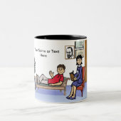 Tasse 2 Couleurs Personalized Therapist, Counselor - Female Cartoon (Centre)