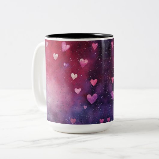 Tasse 2 Couleurs Personalized Valentine Coffee Mug (Devant gauche)