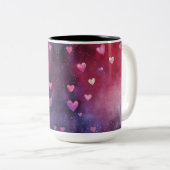 Tasse 2 Couleurs Personalized Valentine Coffee Mug (Devant droit)