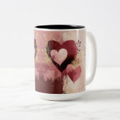Tasse 2 Couleurs Personalized Valentine Coffee Mug (Devant droit)