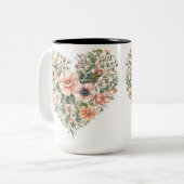 Tasse 2 Couleurs Personalized Valentine Coffee Mug (Devant gauche)