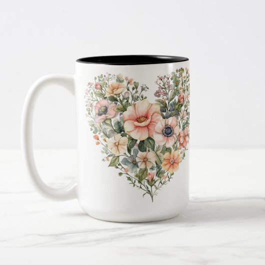 Tasse 2 Couleurs Personalized Valentine Coffee Mug (Gauche)