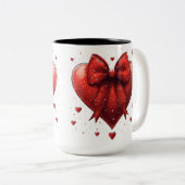 Tasse 2 Couleurs Personalized Valentine Coffee Mug (Devant droit)
