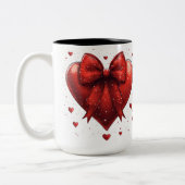 Tasse 2 Couleurs Personalized Valentine Coffee Mug (Gauche)