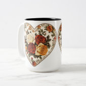 Tasse 2 Couleurs Personalized Valentine Coffee Mug (Devant gauche)