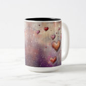 Tasse 2 Couleurs Personalized Valentine Coffee Mug (Devant droit)