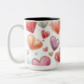 Tasse 2 Couleurs Personalized Valentine Coffee Mug (Gauche)