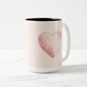 Tasse 2 Couleurs Personalized Valentine Coffee Mug (Devant droit)