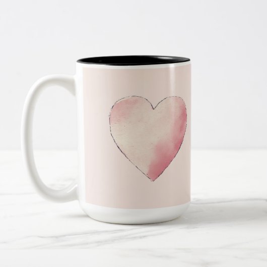 Tasse 2 Couleurs Personalized Valentine Coffee Mug (Gauche)