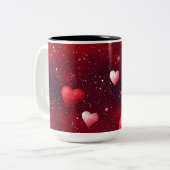 Tasse 2 Couleurs Personalized Valentine Coffee Mug (Devant gauche)