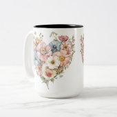 Tasse 2 Couleurs Personalized Valentine Coffee Mug (Devant gauche)