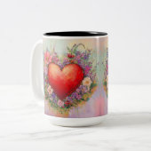 Tasse 2 Couleurs Personalized Valentine Coffee Mug (Devant gauche)