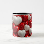 Tasse 2 Couleurs Personalized Valentine Coffee Mug (Centre)