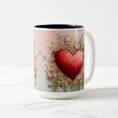 Tasse 2 Couleurs Personalized Valentine Coffee Mug (Devant droit)