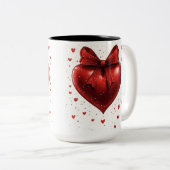 Tasse 2 Couleurs Personalized Valentine Coffee Mug (Devant droit)