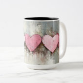 Tasse 2 Couleurs Personalized Valentine Coffee Mug, Custom Valentin (Devant droit)