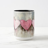Tasse 2 Couleurs Personalized Valentine Coffee Mug, Custom Valentin (Centre)