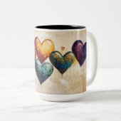 Tasse 2 Couleurs Personalized Valentine Coffee Mug, Custom Valentin (Devant droit)