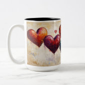 Tasse 2 Couleurs Personalized Valentine Coffee Mug, Custom Valentin (Gauche)