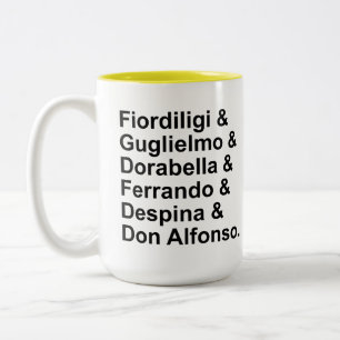 Tasse 2 Couleurs Personnage de Cosi fan tutte