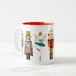 Tasse 2 Couleurs Personnages de ballet Nutcracker Noël
