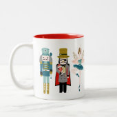 Tasse 2 Couleurs Personnages de ballet Nutcracker Noël (Gauche)