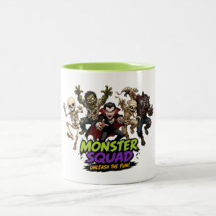 Tasse 2 Couleurs Personnages de la Squad Halloween Fun Design