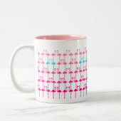 Tasse 2 Couleurs Personnalisable : Flamant rose (Gauche)