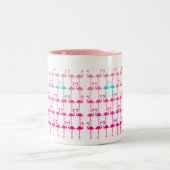 Tasse 2 Couleurs Personnalisable : Flamant rose (Centre)