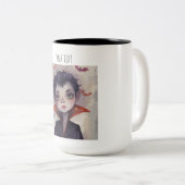 Tasse 2 Couleurs Personnalisable Halloween Coffee Cup. (Devant droit)