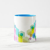 Tasse 2 Couleurs Personnalisable : Hexagonal (Centre)