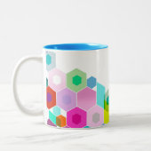 Tasse 2 Couleurs Personnalisable : Hexagonal (Gauche)