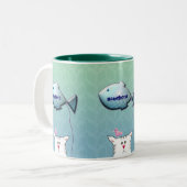 Tasse 2 Couleurs Personnalisable : Peu de ballon d'Alfie (Devant gauche)