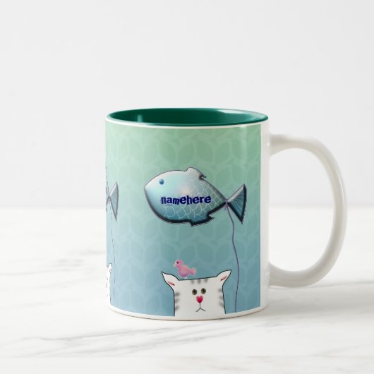 Tasse 2 Couleurs Personnalisable : Peu de ballon d'Alfie (Droit)